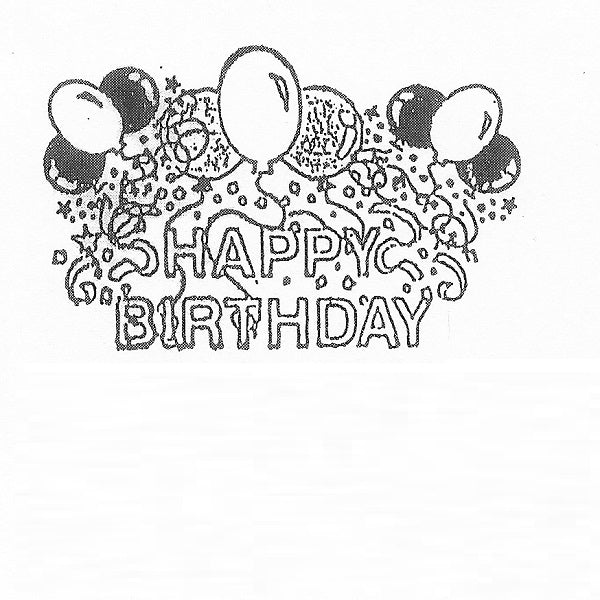 Rubber Stamps (Happy Birthday)